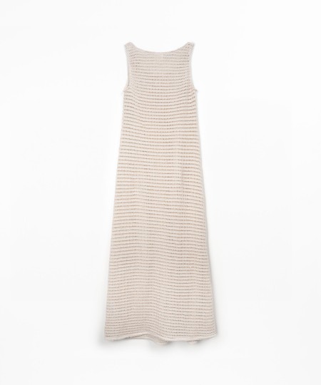 Vestido de punto con algodón reciclado