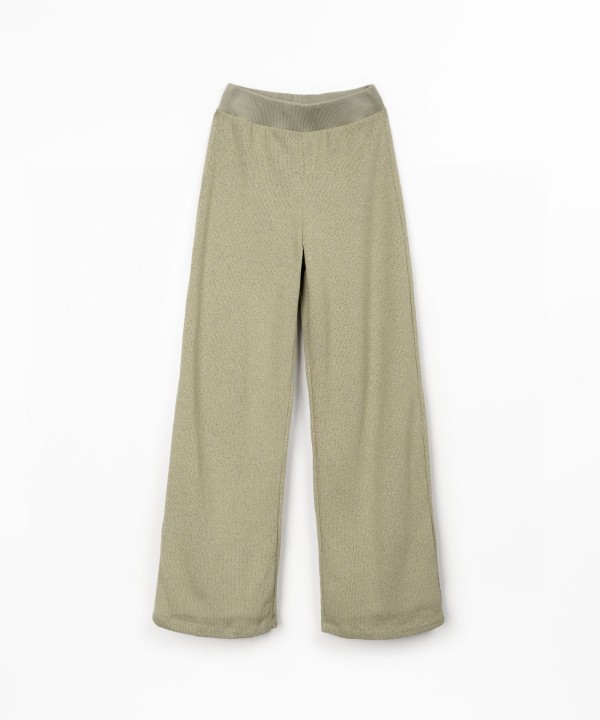 Pantaloni in maglina di cotone riciclato
