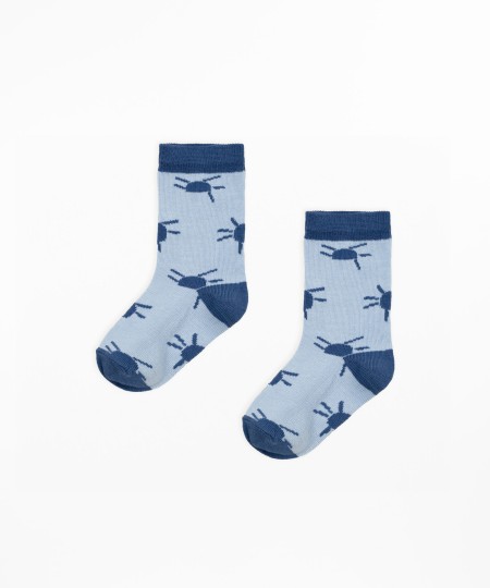 Calcetines con estampado de sol