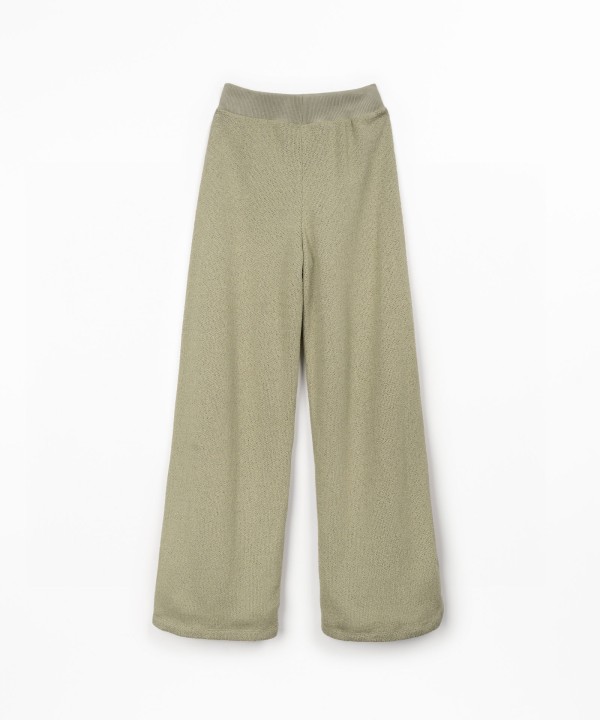 Pantaloni in maglina di cotone riciclato