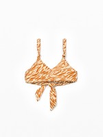 Top de bikini estampado Top de bikini estampado