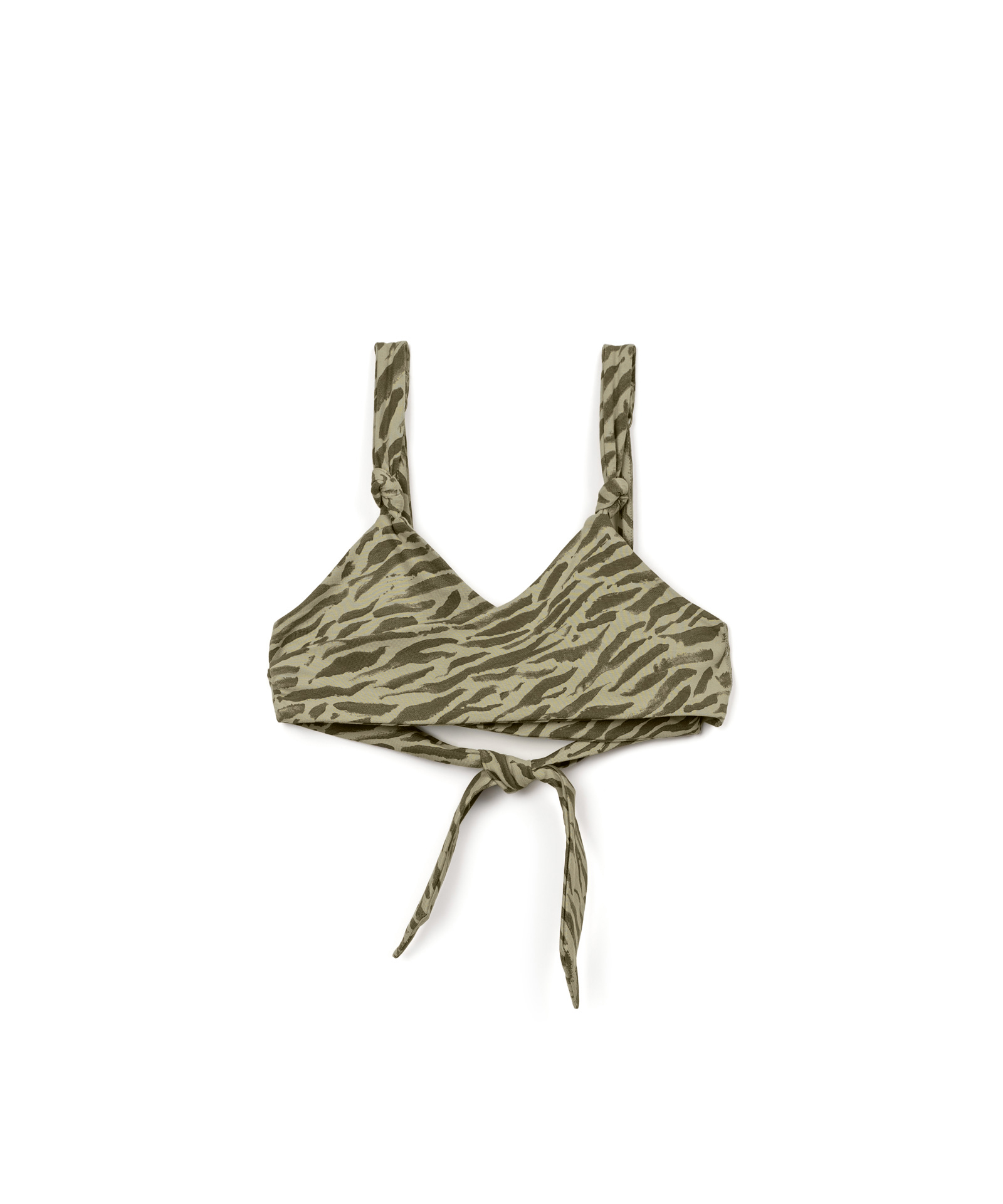 Bikini top with print