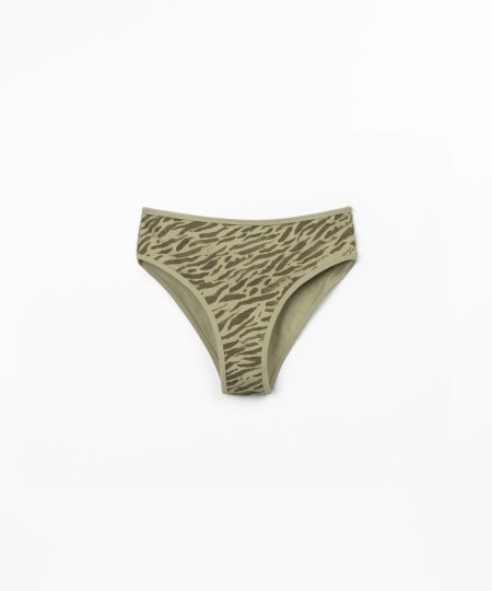 Braguita de bikini con estampado de cebra