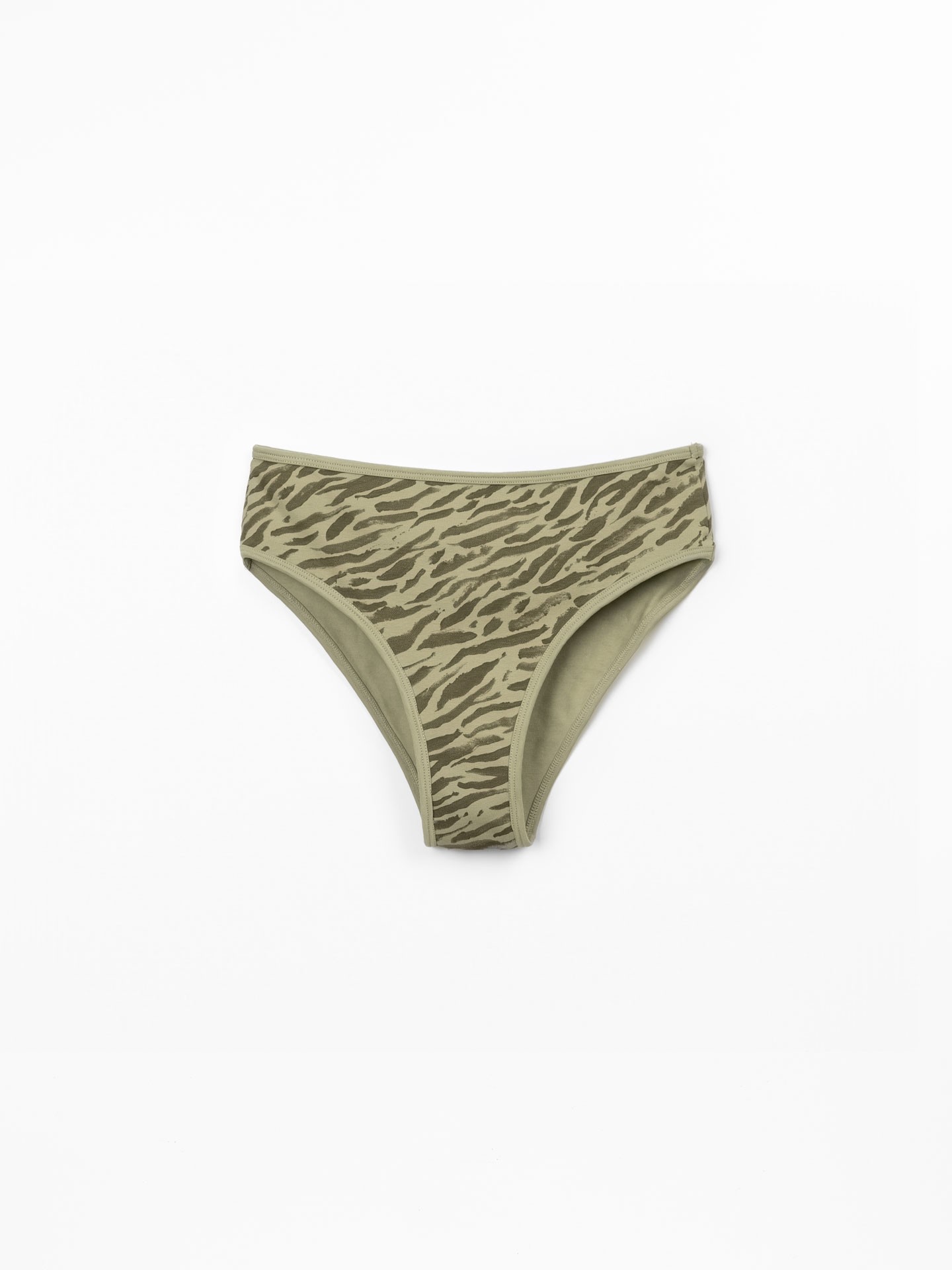 Cueca de Biquíni com estampado de zebra