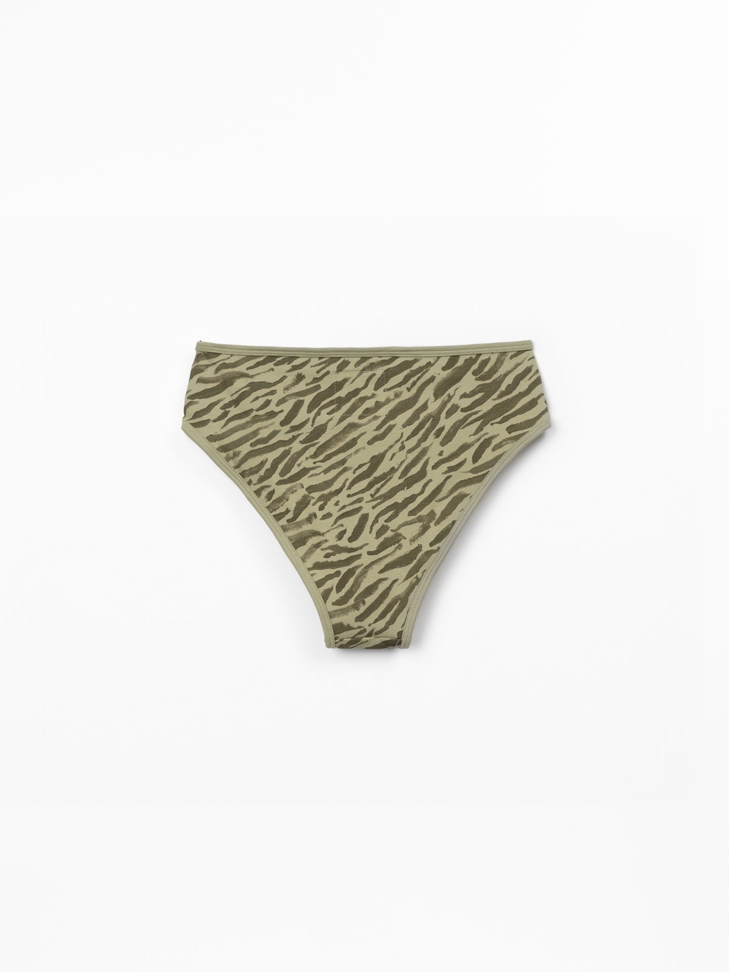 Cueca de Biquíni com estampado de zebra