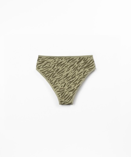 Braguita de bikini con estampado de cebra
