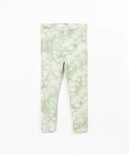 Leggings con estampado tie dye