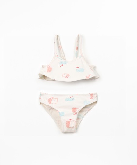 Bikini estampado de algodón orgánico