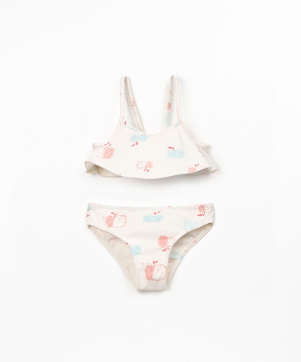 Bikini estampado de algodón orgánico