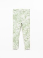 Leggings con estampado tie dye