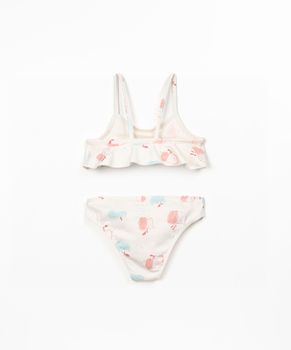 Bikini estampado de algodón orgánico