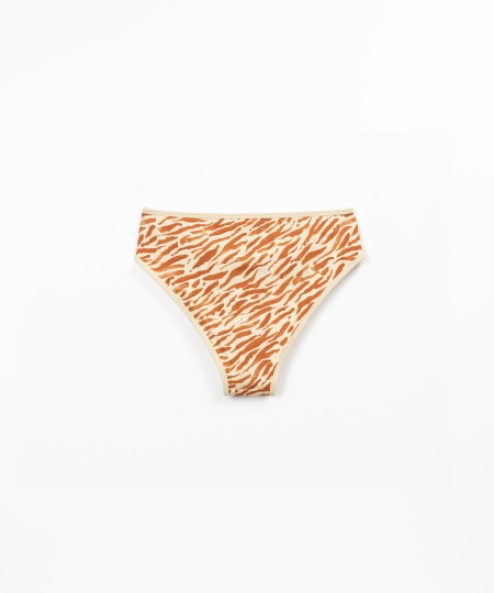 Braguita de bikini con estampado de cebra