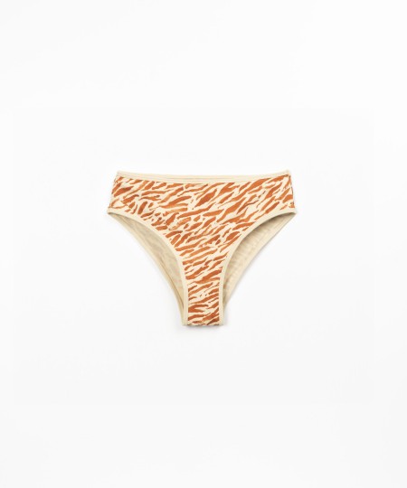 Zebra print bikini bottoms