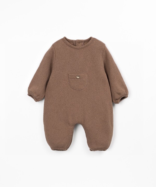 Jumpsuit with a mixture of cotton and recycled cotton