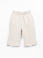 Knit trousers with elastic waistband