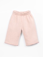 Knit trousers with elastic waistband