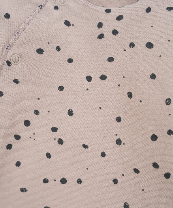 Jersey jumpsuit with natural fibers