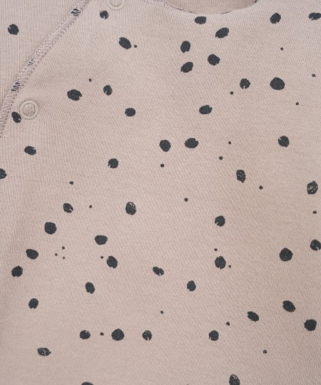 Jersey jumpsuit with natural fibers