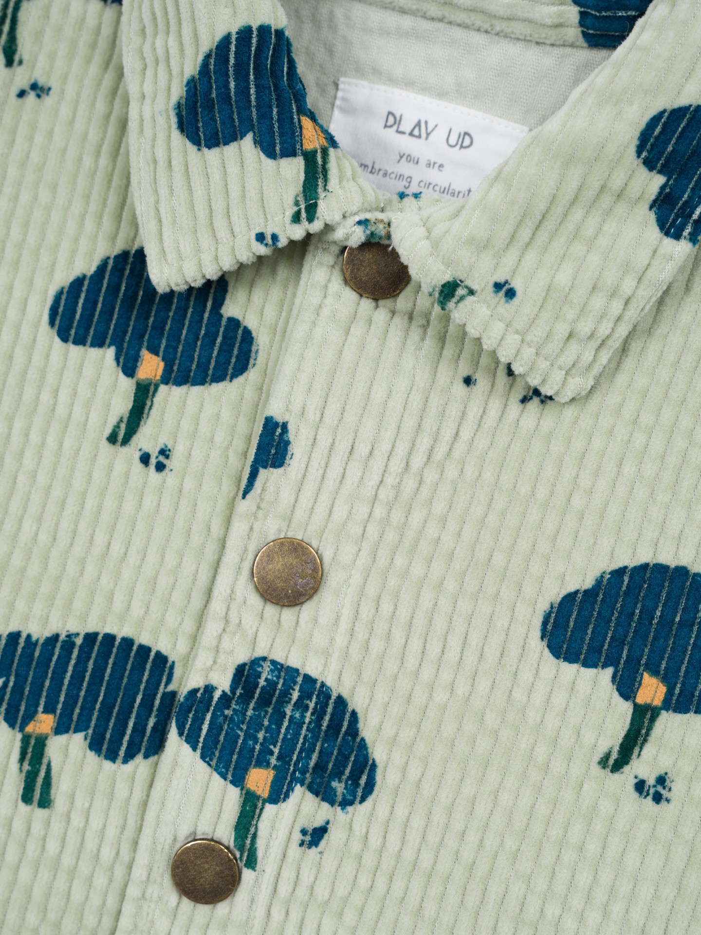 Chemise en velours côtelé en coton