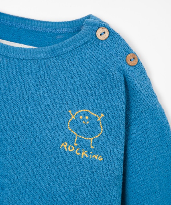 Knit Sweater with Recycled Cotton