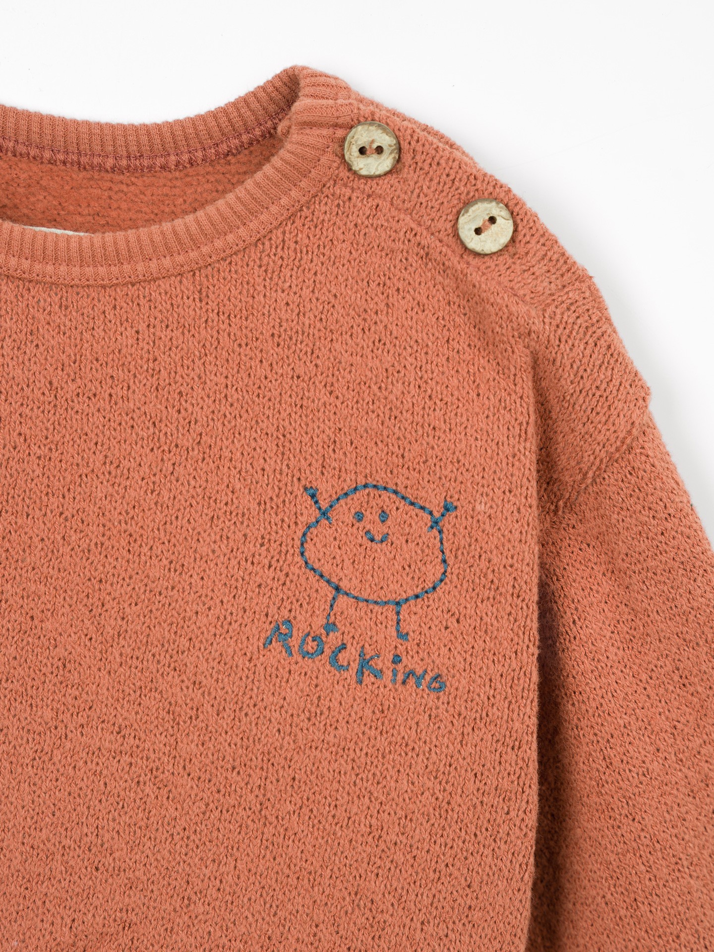 Knit Sweater with Recycled Cotton