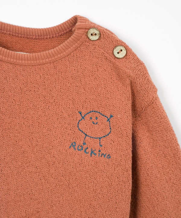 Knit Sweater with Recycled Cotton
