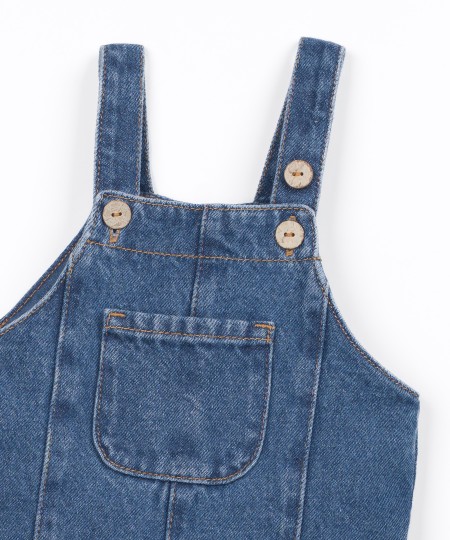 Combinaison en denim avec poche
