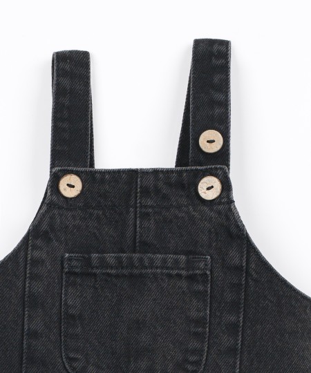 Salopette en denim avec poche