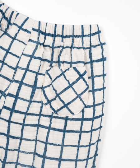 Cotton fabric trousers
