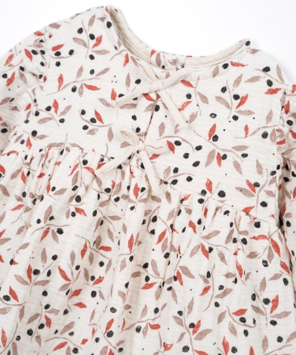 Printed fabric dress