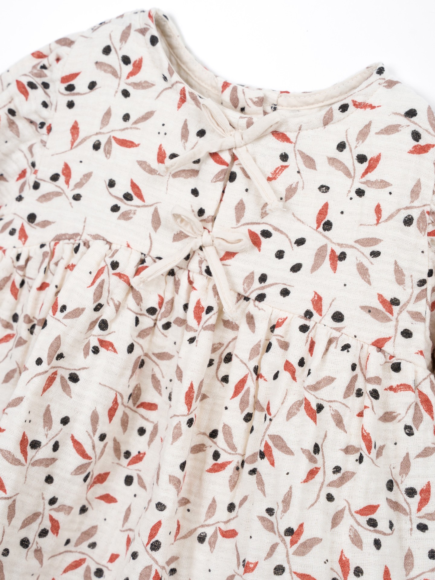 Printed fabric dress