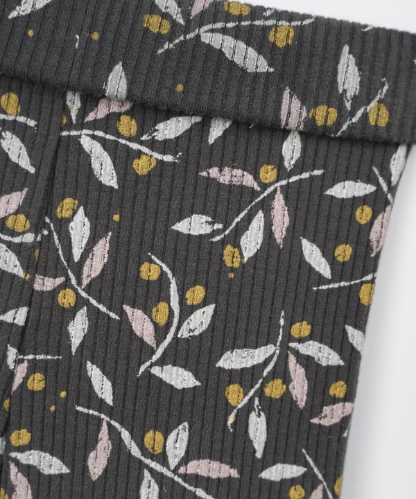 Leggings with Foldable Waist in Cotton and Modal