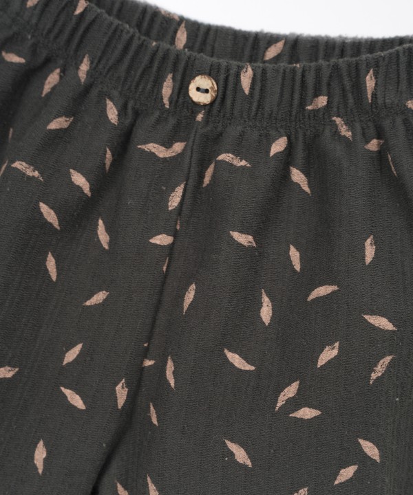 Pantaloni in maglia con cintura elastica e stampa