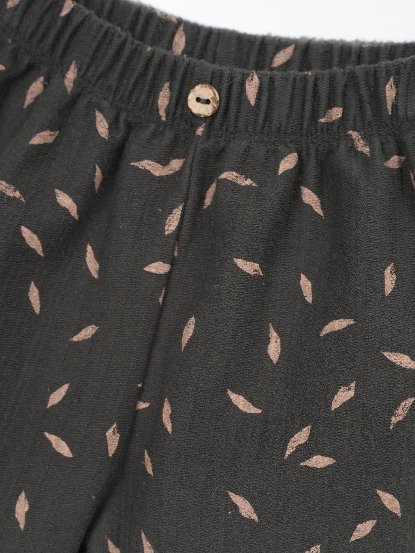 Pantalon en maille avec taille élastique et imprimé