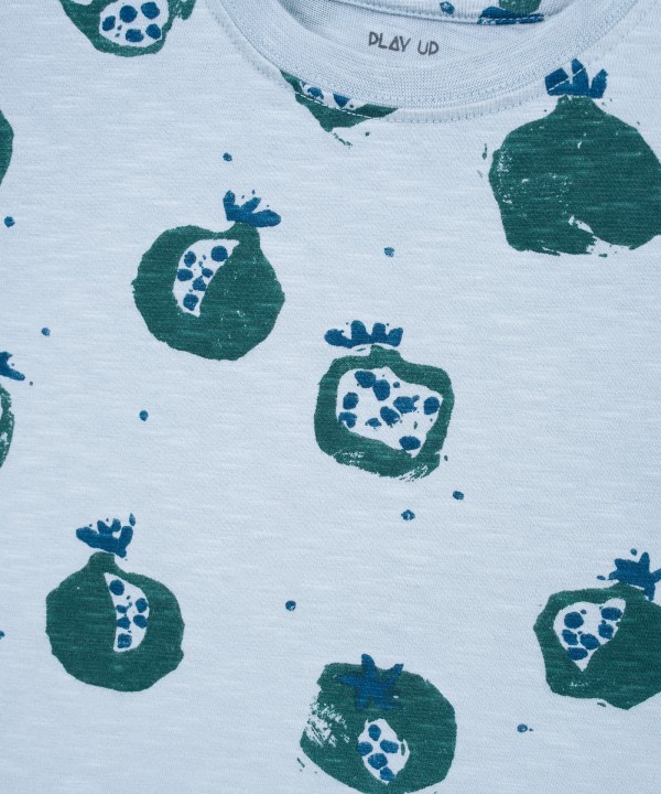 T-shirt with pomegranate print