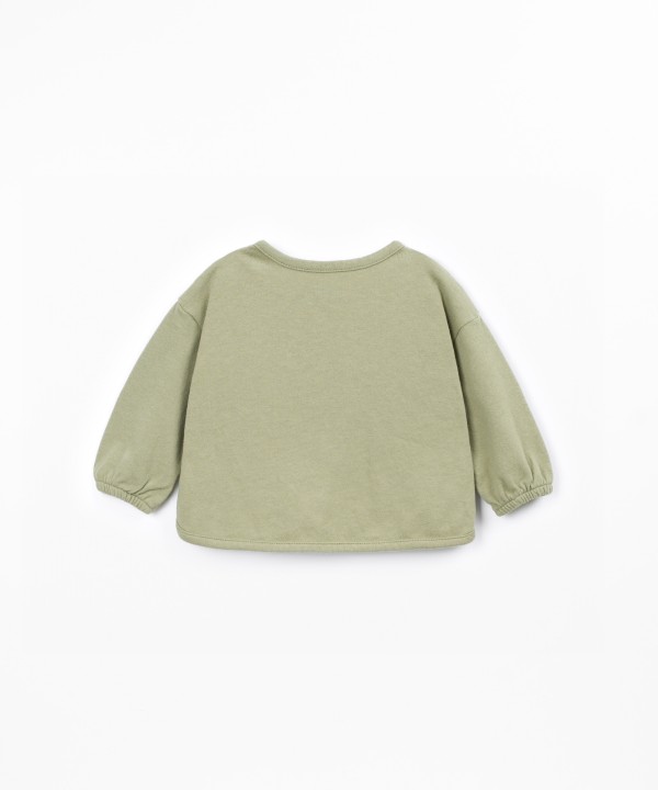 Jersey t-shirt with recycled fibers