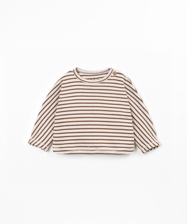 T-shirt em malha de algod�o org�nico