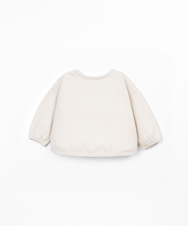 Jersey t-shirt with recycled fibers