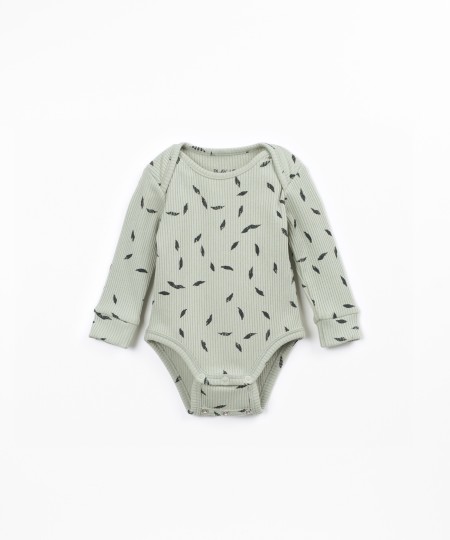 Body avec imprimé de petites feuilles