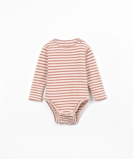Body à rayures en Coton Biologique