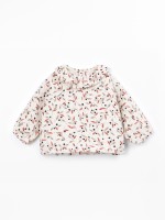 Blouse with print in cotton fabric Blouse with print in cotton fabric
