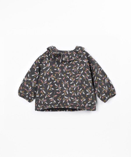 Blouse avec imprimé en tissu de coton