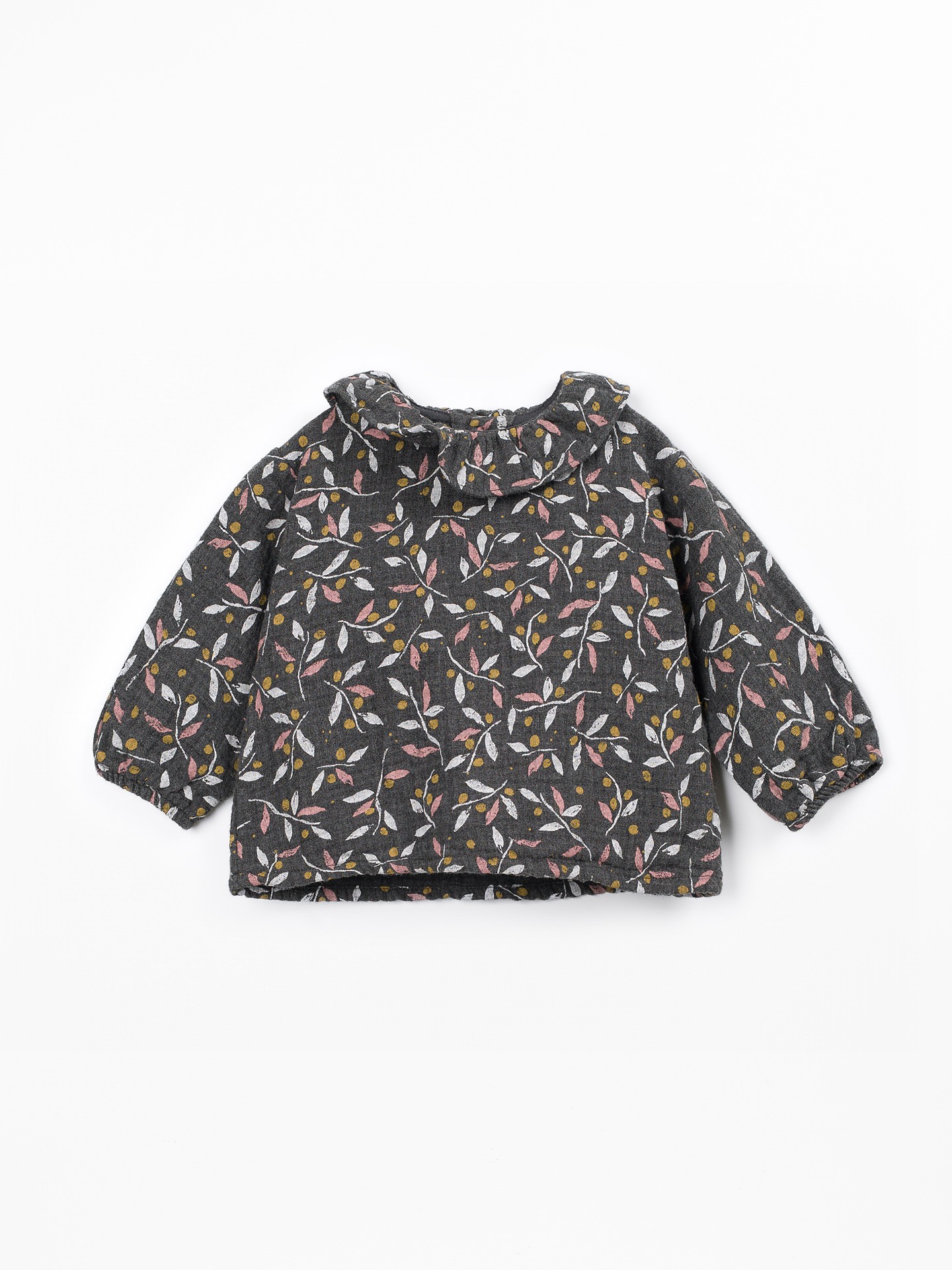 Blusa con estampado en tejido de algodón