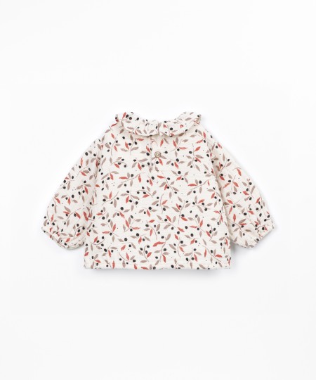 Blouse avec imprimé en tissu de coton