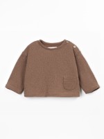 Knitted sweater with cotton and recycled cotton blend Knitted sweater with cotton and recycled cotton blend