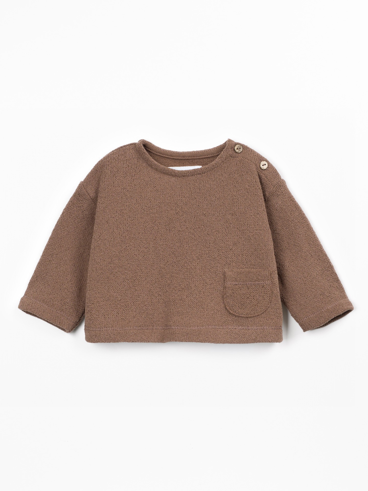 Jersey de punto con mezcla de algodón y algodón reciclado