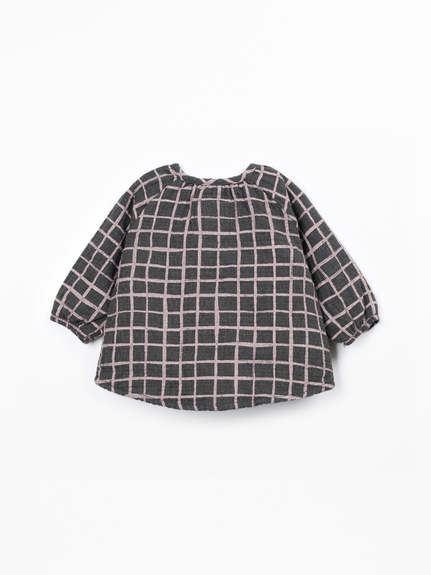 Blouse en tissu avec imprimé à carreaux