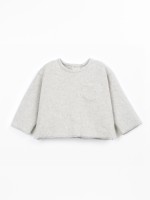 Knit sweater in natural fibers