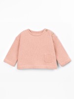 Knitted sweater with cotton and recycled cotton blend Knitted sweater with cotton and recycled cotton blend