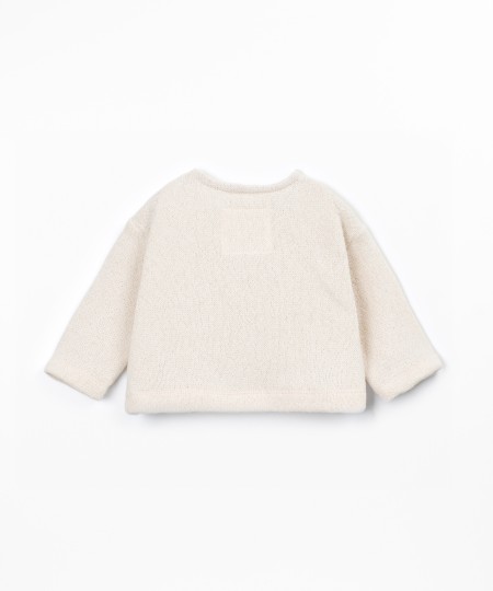 Camisola de malha com mistura de algodão e algodão reciclado